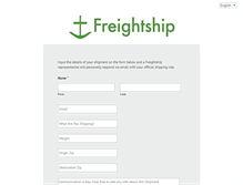 Tablet Screenshot of freightshipit.com